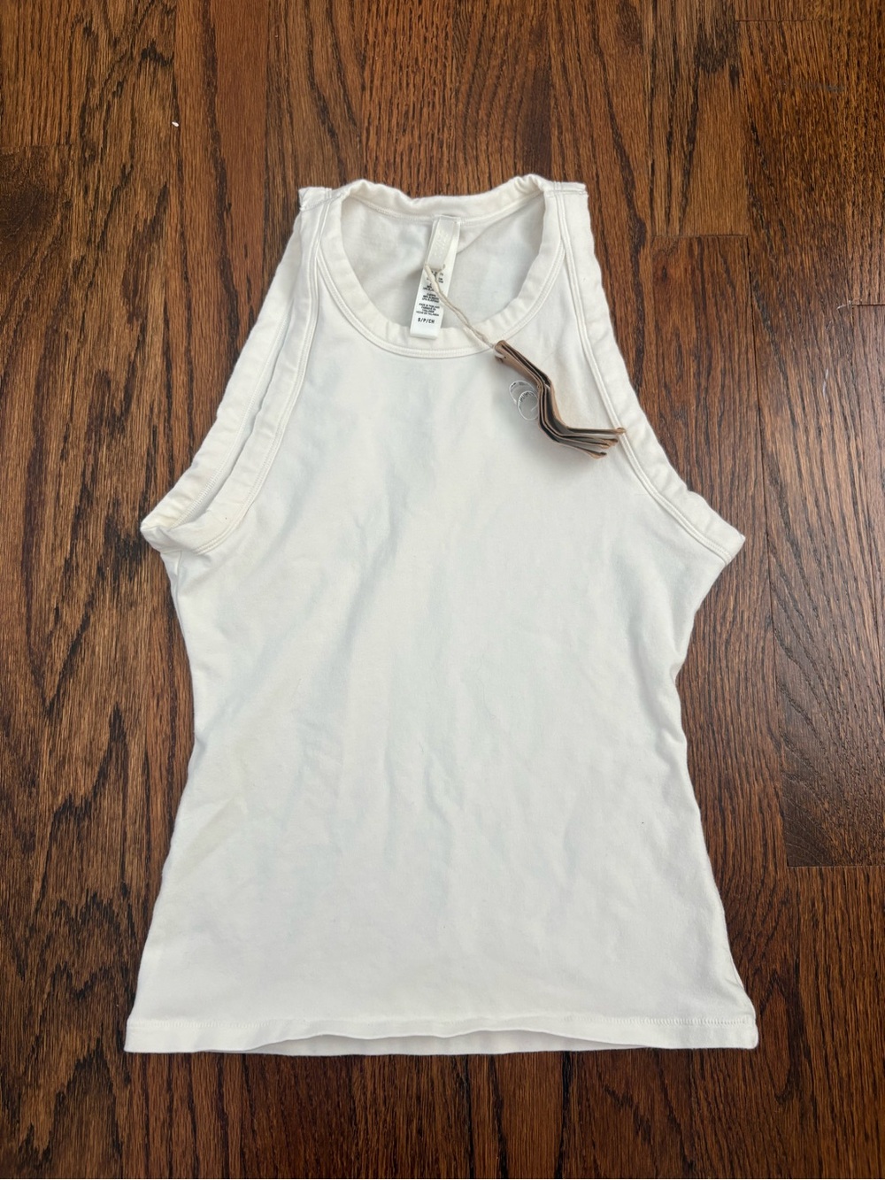 Skims Cotton Jersey Crew Neck Tank in Marble